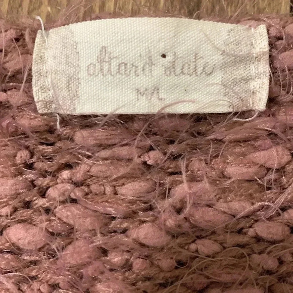 Women’s Altar’d State Eyelash Sweater Size M/L Mauve EUC - Picture 7 of 8
